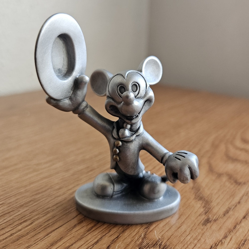 Mickey Mouse Fine Pewter 1941 The Nifty Ninties Vintage Figurine Disney Figure